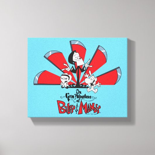 De grimavonturen van Billy & Mandy Scythes Art Canvas Afdruk (Voorkant)