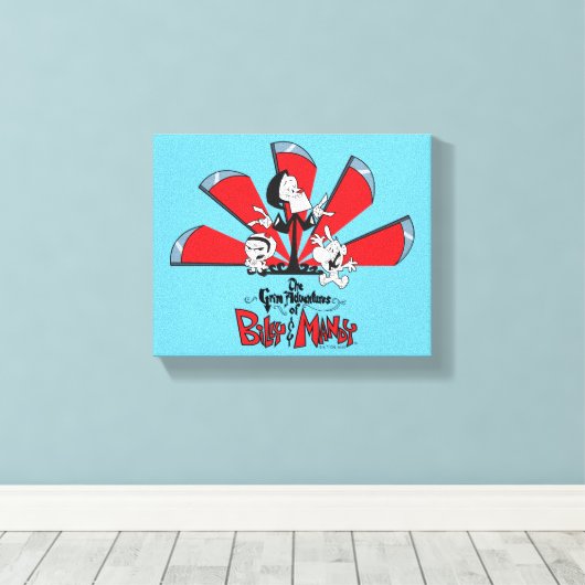 De grimavonturen van Billy & Mandy Scythes Art Canvas Afdruk (Insitu (Houten vloer))