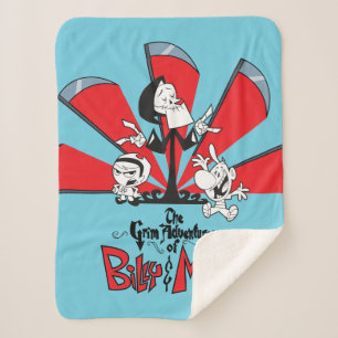 De grimavonturen van Billy & Mandy Scythes Art Sherpa Deken