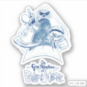 De grimavonturen van Billy & Mandy Sketch Art Sticker (Voorkant)