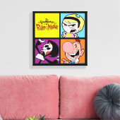 De grimmige avonturen van Billy & Mandy Character  Canvas Afdruk (Insitu (Woonkamer))