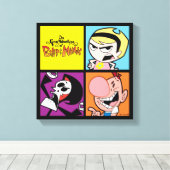 De grimmige avonturen van Billy & Mandy Character  Canvas Afdruk (Insitu (Houten vloer))