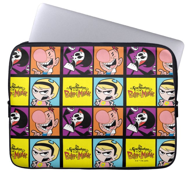 De grimmige avonturen van Billy & Mandy Character  Laptop Sleeve (Voorkant)