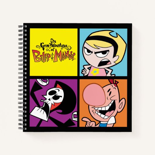 De grimmige avonturen van Billy & Mandy Character Notitieboek (Voorkant)