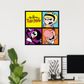 De grimmige avonturen van Billy & Mandy Character  Poster (Thuiskantoor)