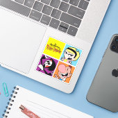 De grimmige avonturen van Billy & Mandy Character  Sticker (Laptop met iPhone)