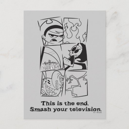 De grimmige avonturen van Billy & Mandy - Het eind Briefkaart (Voorkant)