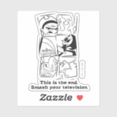 De grimmige avonturen van Billy & Mandy - Het eind Sticker (Vel)