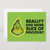 De Grinch | Echt? Nog een stukje Pavlova? Qu Briefkaart (Voorkant / Achterkant)