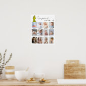 De Grinch | Fotocollage voor baby's eerste jaar Poster (Keuken)