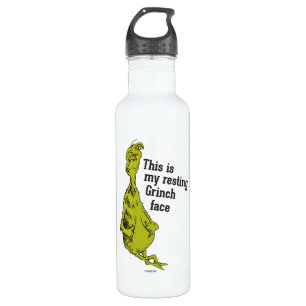 De Grinch   Funny Resting Grinch Face Waterfles