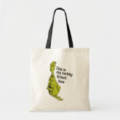 De Grinch | Grappig ontspannen Grinch gezicht Tote Bag (Voorkant)
