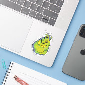 De Grinch | Grappig Sorry Dat Ik Te Laat Was Ik Wi Sticker (Laptop met iPhone)