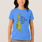 De Grinch | Grappige Ontspannen Grinch Gezicht Tri-Blend Shirt (Voorkant)