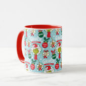 De Grinch | Happy Wholidays Patroon Mok (Voorkant links)