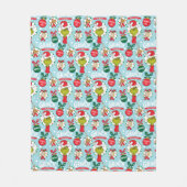De Grinch | Happy Wholidays Pattern Fleece Deken (Voorkant)