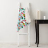 De Grinch | Happy Wholidays Pattern Sherpa Deken (In situ)