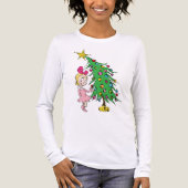 De Grinch | Ik ben Cindy-Lou die goed is Tri-Blend Shirt (Voorkant volledig)