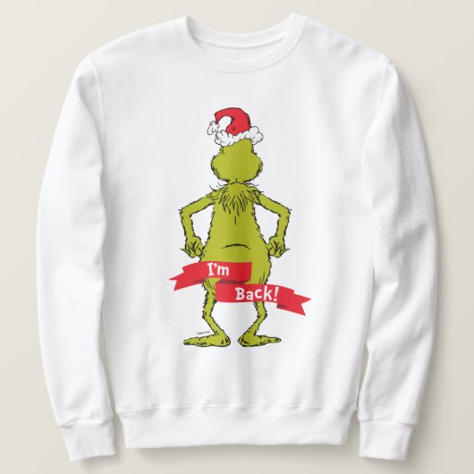 De Grinch | Ik ben terug Trui (Design voorkant)