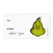 De Grinch | Kerst - Naar Van Stickers (Voorkant)