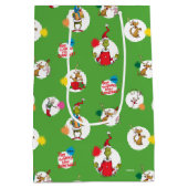 De Grinch | Kerst Stippenpatroon Medium Cadeauzakje (Achterkant)