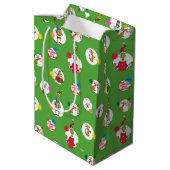 De Grinch | Kerst Stippenpatroon Medium Cadeauzakje (Achterkant Gekanteld)