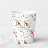 De Grinch | Kerstlamppatroon Papieren Bekers (Rechts)