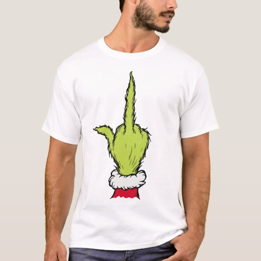 De Grinch – Kerstmis met de middelvinger T-shirt (Voorkant)