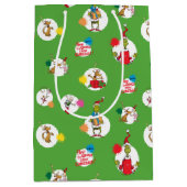 De Grinch | kerstpuntenpatroon Medium Cadeauzakje (Voorkant)