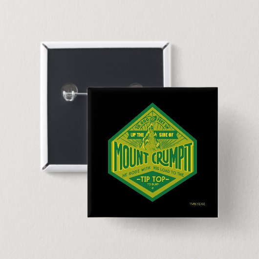 De Grinch | Kreukberg Vierkante Button 5,1 Cm (Voorkant /achterkant)