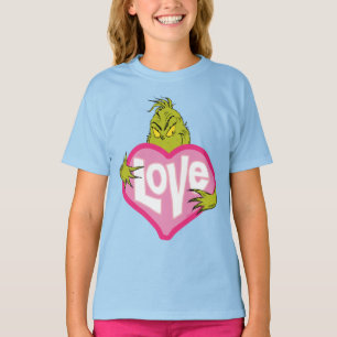 De Grinch Love Pink Heart T-shirt