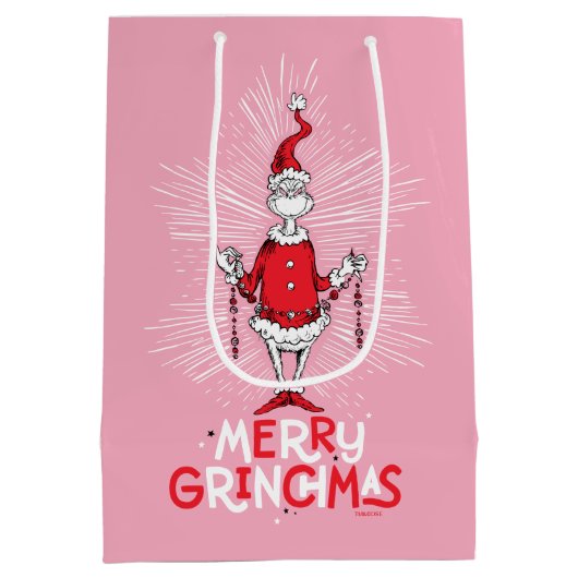 De Grinch | Merry Grinchmas Medium Cadeauzakje (Achterkant)