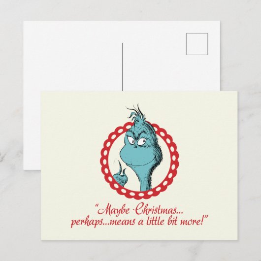 De Grinch | Misschien Kerstmis… Briefkaart (Voorkant / Achterkant)