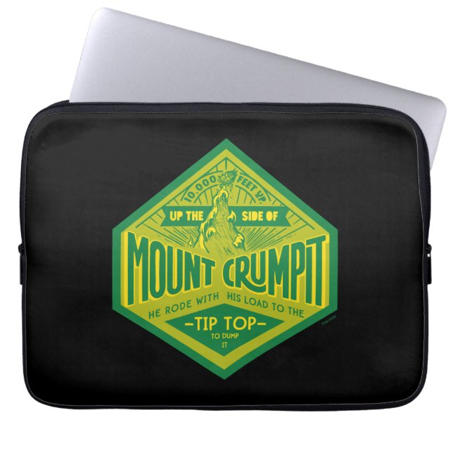 De Grinch | Mount Crumpit Laptop Sleeve (Voorkant)