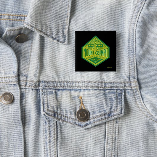 De Grinch | Mount Crumpit Vierkante Button 5,1 Cm (In situ)