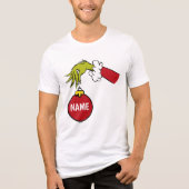 De Grinch | Persoonlijke naam Tri-Blend Shirt (Voorkant)
