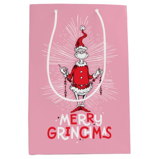 De Grinch | Prettig Grinchfeest Medium Cadeauzakje (Voorkant)