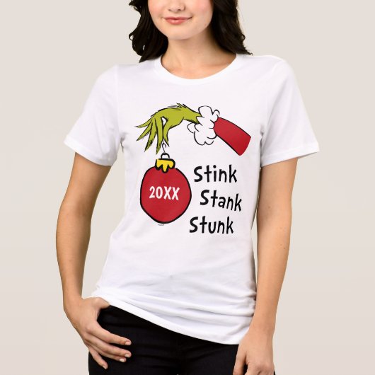 De Grinch | Stinkgesteente Tri-Blend Shirt (Voorkant)