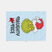 De Grinch | Stout en Braaf Fleece Deken (Voorkant (Horizontaal))
