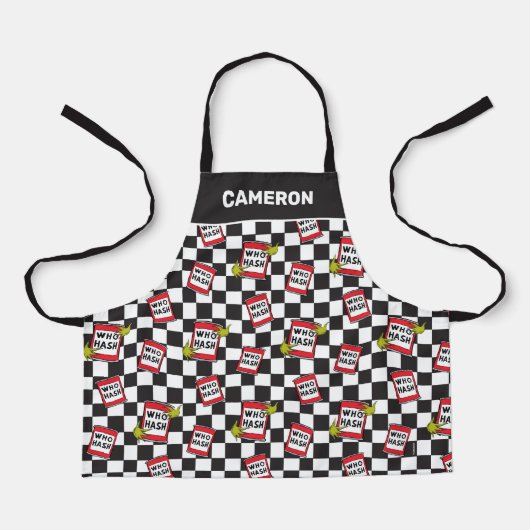 De Grinch | Who Hash Pattern Schort (Voorkant)