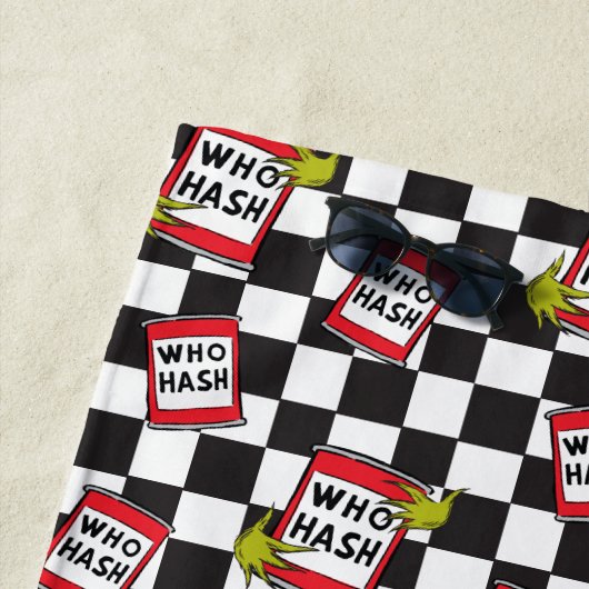 De Grinch | Who Hash Pattern Strandlaken (In situ)