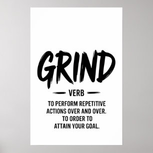 De Grind Definitie Poster
