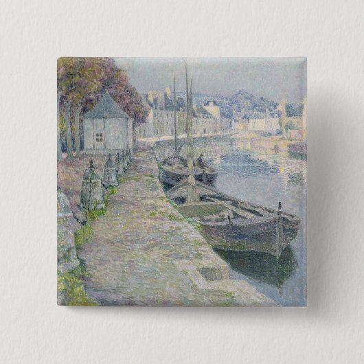 De grindboats vierkante button 5,1 cm (Voorkant)