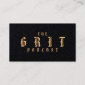 De GRIT Podcast nodigt Kaarten uit Visitekaartje (Voorkant)