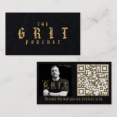 De GRIT Podcast nodigt Kaarten uit Visitekaartje (Voorkant / Achterkant)