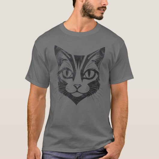 De Gritty Cat vriend T-shirt (Voorkant)