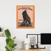 De Grizzly Beer Rag Poster (Thuiskantoor)