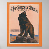De Grizzly Beer Rag Poster (Voorkant)