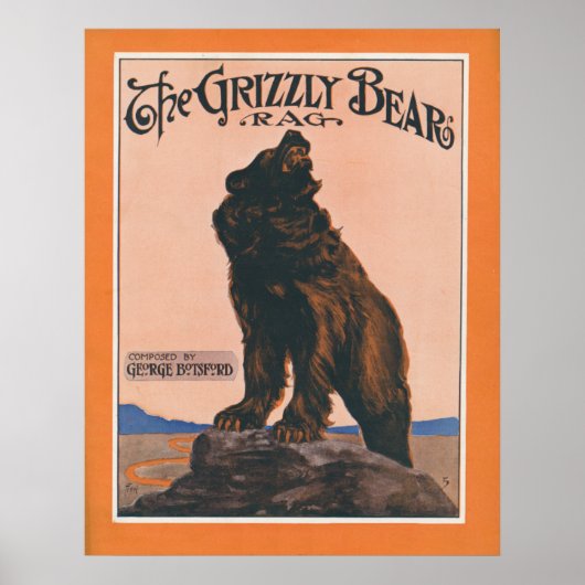 De Grizzly Beer Rag Poster (Voorkant)