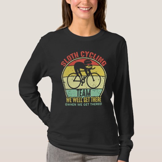 De  groef van de terugkeer het fietsen Team luie g T-shirt (Voorkant)